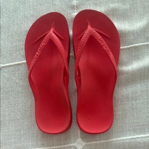 Red and Pink Minimalist Sandals for Summer